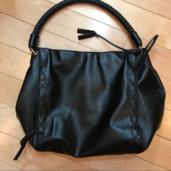 Libby Edelman Vegan Black Faux Leather Purse EUC - Picture 3 of 8